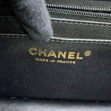 将图像加载到图库查看器中，CHANEL 2.55 Matelasse S Flap Chain Shoulder Bag Black Leather Size 20
