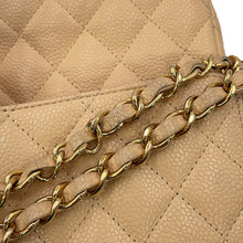 将图像加载到图库查看器中，CHANEL Matelasse W/WChainShoulder Bag BeigeA01112 Caviar Leather Size 25
