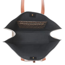 Load image into Gallery viewer, BURBERRY TBMonogram Stripe ECanvas Tote Bag Black PVC Leather
