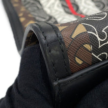 Load image into Gallery viewer, BURBERRY TBMonogram Stripe ECanvas Tote Bag Black PVC Leather
