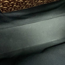Load image into Gallery viewer, BURBERRY TBMonogram Stripe ECanvas Tote Bag Black PVC Leather
