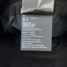将图像加载到图库查看器中，PRADA Logo Embroidery Bucket Hat Size S Black1HC137_2DX0 Polyester100%
