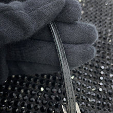Load image into Gallery viewer, PRADA Triangle Logo 2-Way Bag Black1BA253 Crystal Satin Leather
