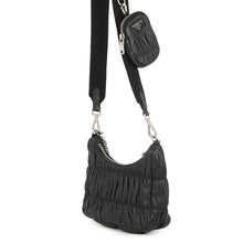将图像加载到图库查看器中，PRADA Re-edition 2005 Shoulder Bag Black1BC194 Leather
