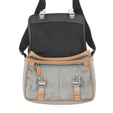 将图像加载到图库查看器中，PRADA Shoulder Bag Black/Gray/Brown2VD769 Nylon Leather
