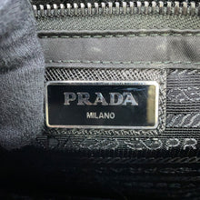 将图像加载到图库查看器中，PRADA Shoulder Bag Black/Gray/Brown2VD769 Nylon Leather

