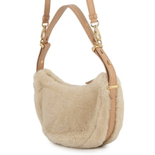 Load image into Gallery viewer, PRADA Arke Bag Beige1BC194_2EC9_F03KL_V_OOO Shearling Leather Size Small
