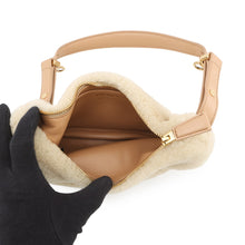 Load image into Gallery viewer, PRADA Arke Bag Beige1BC194_2EC9_F03KL_V_OOO Shearling Leather Size Small
