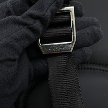 将图像加载到图库查看器中，GUCCI Cherie line Backpack Black800265 Nylon Leather
