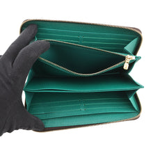将图像加载到图库查看器中，LOUIS VUITTON Zippy Wallet Animogram Nicolas Ghesquière Rabbit Brown/GreenM83689 Monogram/Patent Leather
