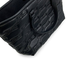 Load image into Gallery viewer, BALENCIAGA Signature BB Monogram Handbag Black702699 Calf Leather Size Small
