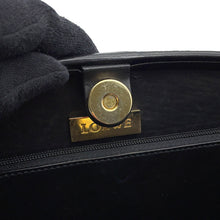 将图像加载到图库查看器中，LOEWE Handbag Black Leather
