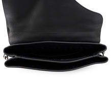 将图像加载到图库查看器中，Dior Pillow Saddlebag Black Leather
