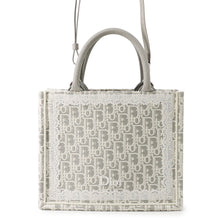 将图像加载到图库查看器中，Dior Oblique 2-way Book Tote White/GrayM1404PEHT_M074 Canvas Size Small
