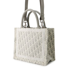将图像加载到图库查看器中，Dior Oblique 2-way Book Tote White/GrayM1404PEHT_M074 Canvas Size Small
