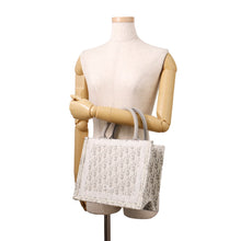 将图像加载到图库查看器中，Dior Oblique 2-way Book Tote White/GrayM1404PEHT_M074 Canvas Size Small
