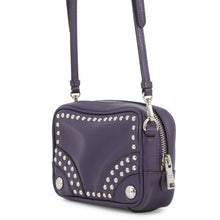 Load image into Gallery viewer, PRADA Studded Camera Bag Shoulder Bag Purple1N1674 Leather

