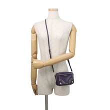 Load image into Gallery viewer, PRADA Studded Camera Bag Shoulder Bag Purple1N1674 Leather
