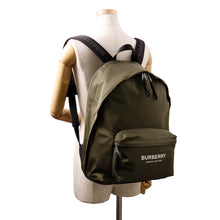 Load image into Gallery viewer, BURBERRY Logo Backpack Khaki Nylon
