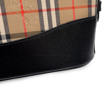 Load image into Gallery viewer, BURBERRY Check Shoulder Bag Brown/Black Canvas Leather
