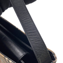Load image into Gallery viewer, BURBERRY Check Shoulder Bag Brown/Black Canvas Leather
