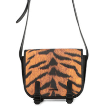 将图像加载到图库查看器中，BURBERRY Tiger print messenger bag Orange/Black8050873 PVC Leather
