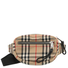 Load image into Gallery viewer, BURBERRY Checkered Crossbody Bag Beige8014420 Nylon
