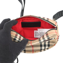Load image into Gallery viewer, BURBERRY Checkered Crossbody Bag Beige8014420 Nylon
