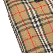 Load image into Gallery viewer, BURBERRY Check Tote Bag Beige/Black Canvas Leather
