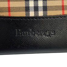 Load image into Gallery viewer, BURBERRY Check Tote Bag Beige/Black Canvas Leather
