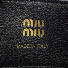 Load image into Gallery viewer, MIUMIU Logo Shoulder Pouch Black5NF460_AEFX_F0002 Nappa Leather
