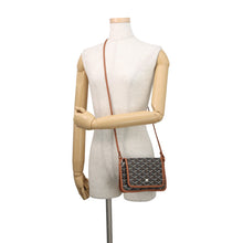 Load image into Gallery viewer, GOYARD Plumé Shoulder Bag Black/TanPLUMETPMLTY01CL03P PVC Leather
