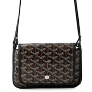GOYARD Plumet Pouch Wallet Shoulder Bag BlackPLUMETPMLTY01CL01P PVC Leather