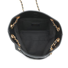 Load image into Gallery viewer, Gianni Versace Medusa Chain Tote Bag Black1021383-1A15033 Leather Size Small
