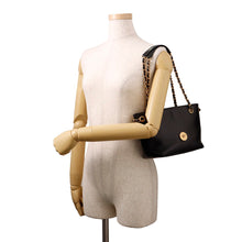 将图像加载到图库查看器中，Gianni Versace Medusa Chain Tote Bag Black1021383-1A15033 Leather Size Small
