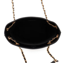将图像加载到图库查看器中，Gianni Versace Medusa Chain Tote Bag Black1021383-1A15033 Leather Size Small
