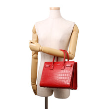将图像加载到图库查看器中，SAINT LAURENT PARIS Jour 2wayBag Red392032 Embossed Leather
