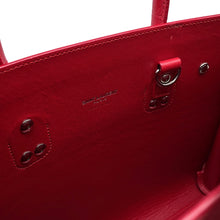 将图像加载到图库查看器中，SAINT LAURENT PARIS Jour 2wayBag Red392032 Embossed Leather

