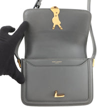 将图像加载到图库查看器中，SAINT LAURENT PARIS Solferino Satchel Shoulder Bag storm6343060SX0W1112 box leather Size Small
