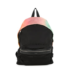 Load image into Gallery viewer, SAINT LAURENT PARIS City Backpack Black/Multicolor465448 Nylon
