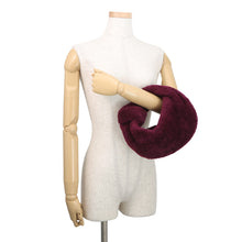 Load image into Gallery viewer, Bottega Veneta Jodie Handbag Purple680697 Shearling Size Mini
