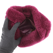 Load image into Gallery viewer, Bottega Veneta Jodie Handbag Purple680697 Shearling Size Mini
