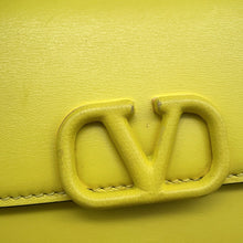 Load image into Gallery viewer, Valentino Garavani V sling Shoulder Bag Yellow Leather
