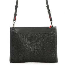 Load image into Gallery viewer, Christian Louboutin Sky Pouch Shoulder Bag Black/Red Sequins Leather
