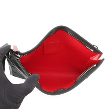 Load image into Gallery viewer, Christian Louboutin Sky Pouch Shoulder Bag Black/Red Sequins Leather
