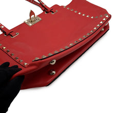 Load image into Gallery viewer, Valentino Garavani Studded 2way Tote Bag Red Leather
