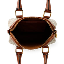 将图像加载到图库查看器中，CELINE Triomphe 2-way Boston Bag Brown/Beige197582 PVC Leather
