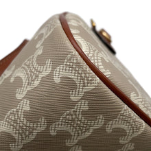 将图像加载到图库查看器中，CELINE Triomphe 2-way Boston Bag Brown/Beige197582 PVC Leather
