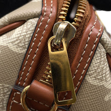 将图像加载到图库查看器中，CELINE Triomphe 2-way Boston Bag Brown/Beige197582 PVC Leather
