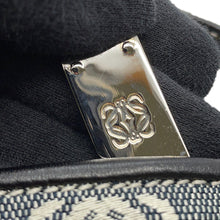 Load image into Gallery viewer, LOEWE Anagram AccessoriesPouch Navy/White Canvas Leather
